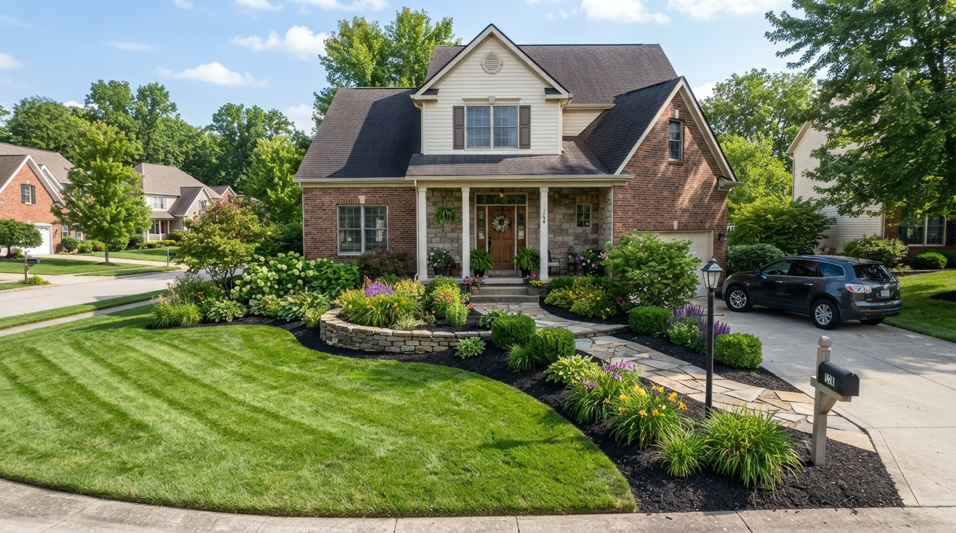 Yards in Findlay that look as good as the lights on them. in Findlay, Ohio