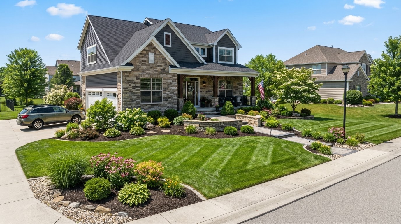 Yards in Wauseon that look as good as the lights on them. in Wauseon, Ohio