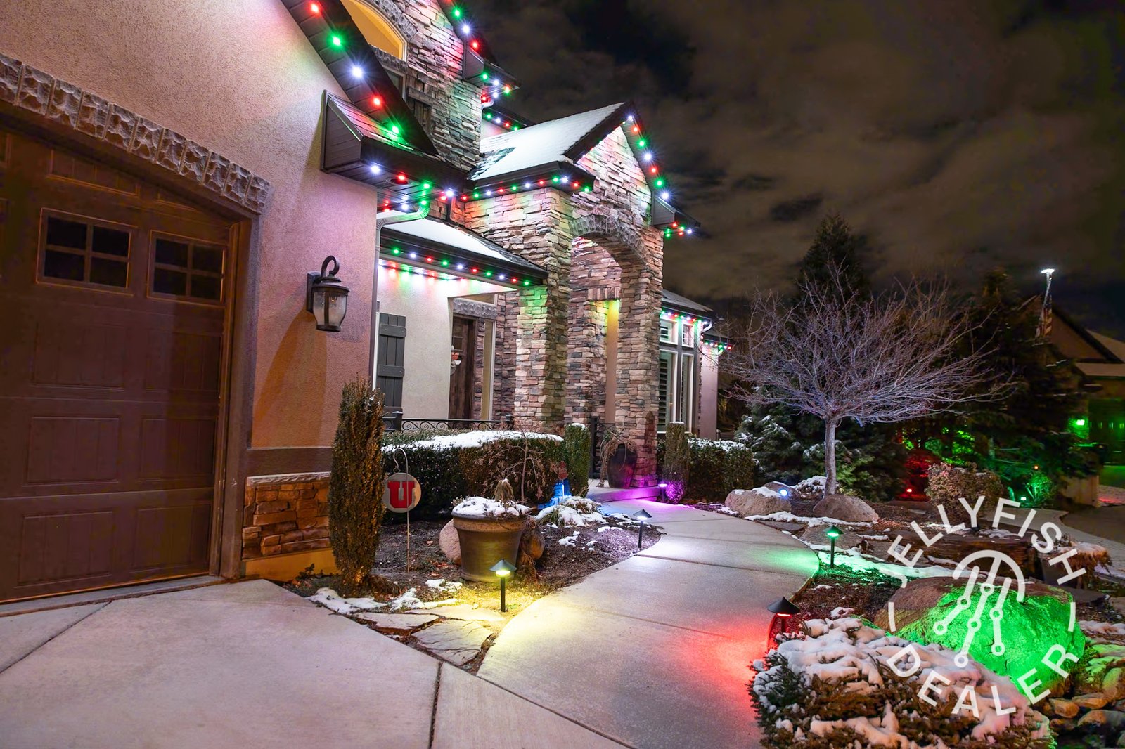 Curb appeal that lasts after sunset in Riverview. in Riverview, Michigan