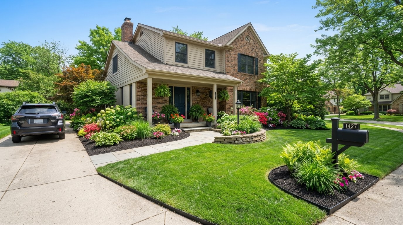 Yards in Ann Arbor that look as good as the lights on them. in Ann Arbor, Michigan