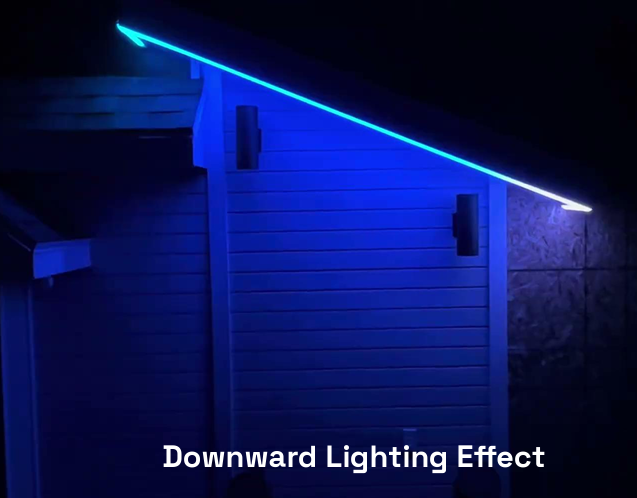Downward lighting effect