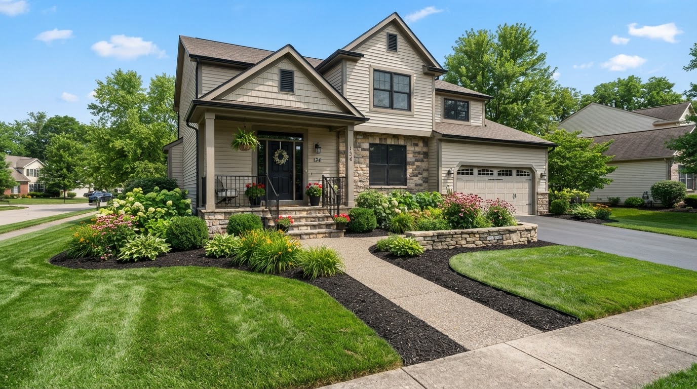 Yards in Grand Rapids that look as good as the lights on them. in Grand Rapids, Ohio