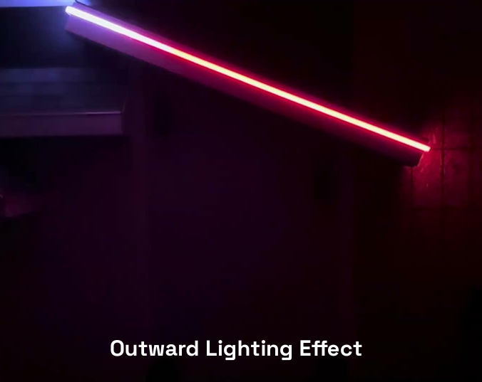 Outward lighting effect