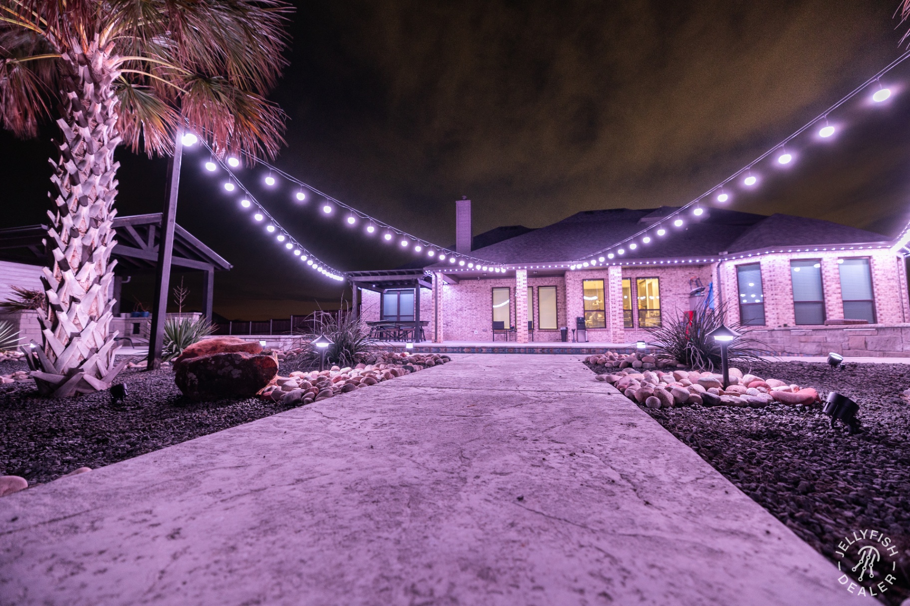 Soft lavender pathway