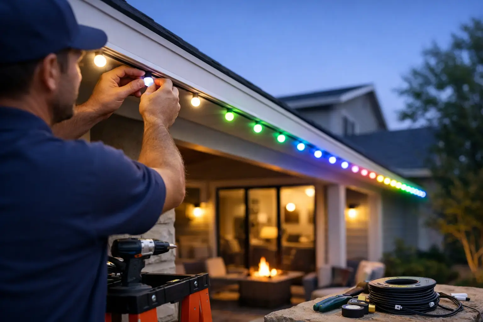 Govee Permanent Outdoor Lighting Installation