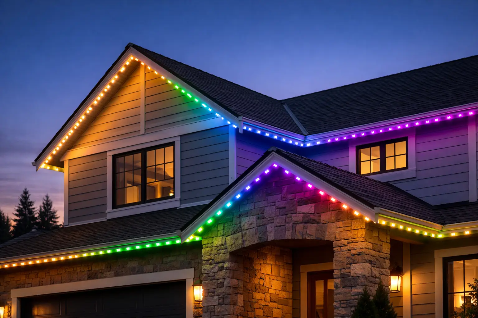 Custom Roofline Lighting Design That Fits