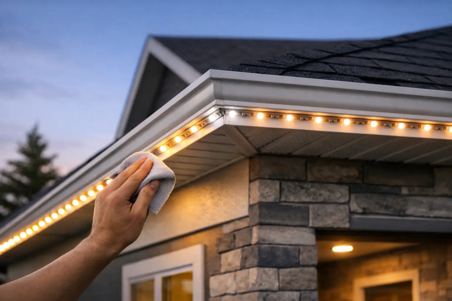 How to Maintain Permanent Roofline Lights
