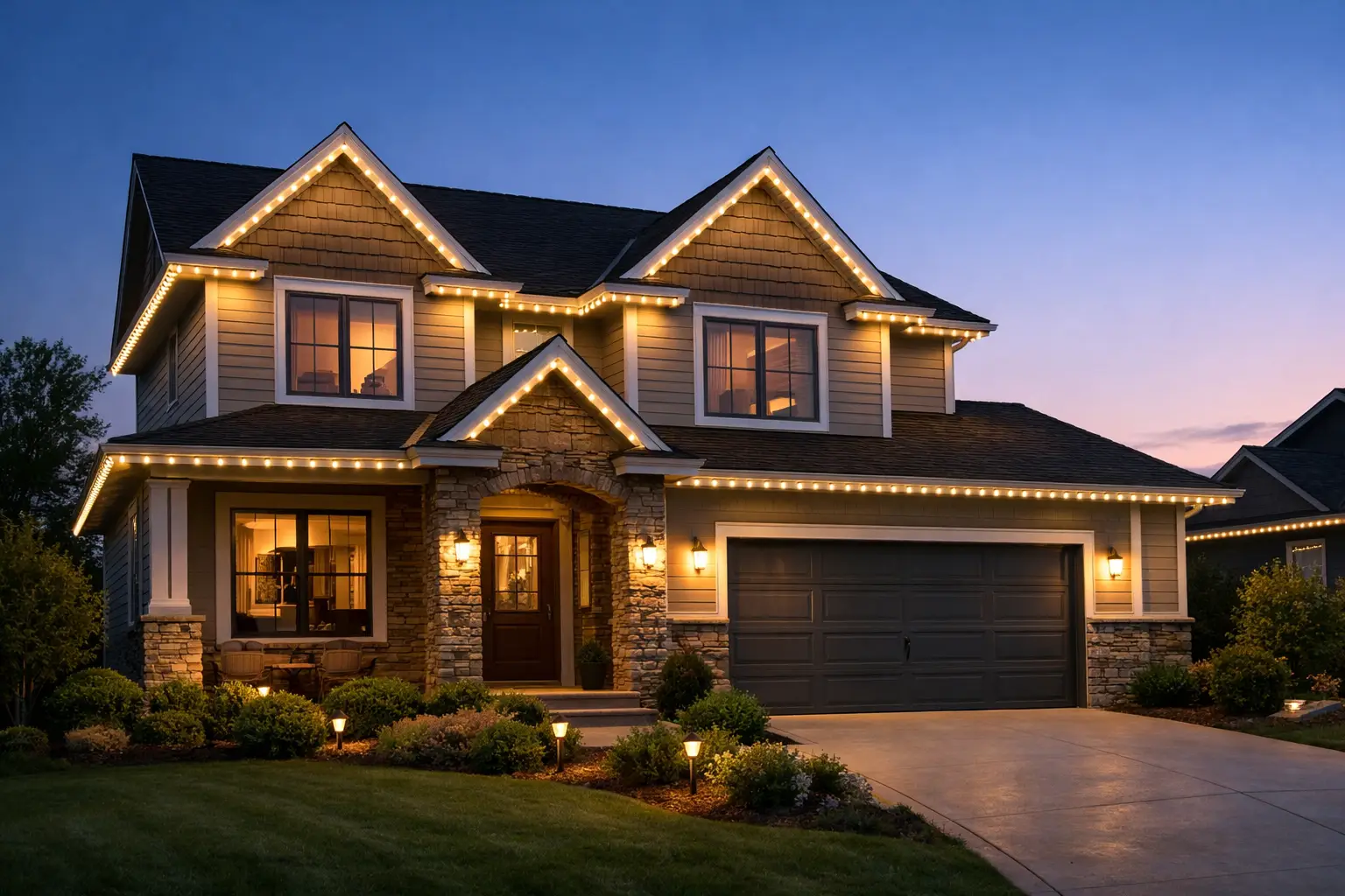 Permanent Lighting Curb Appeal Results