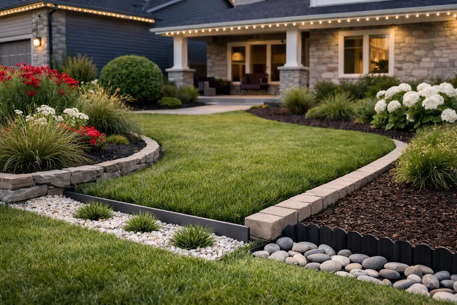 12 Front Yard Edging Ideas That Look Sharp
