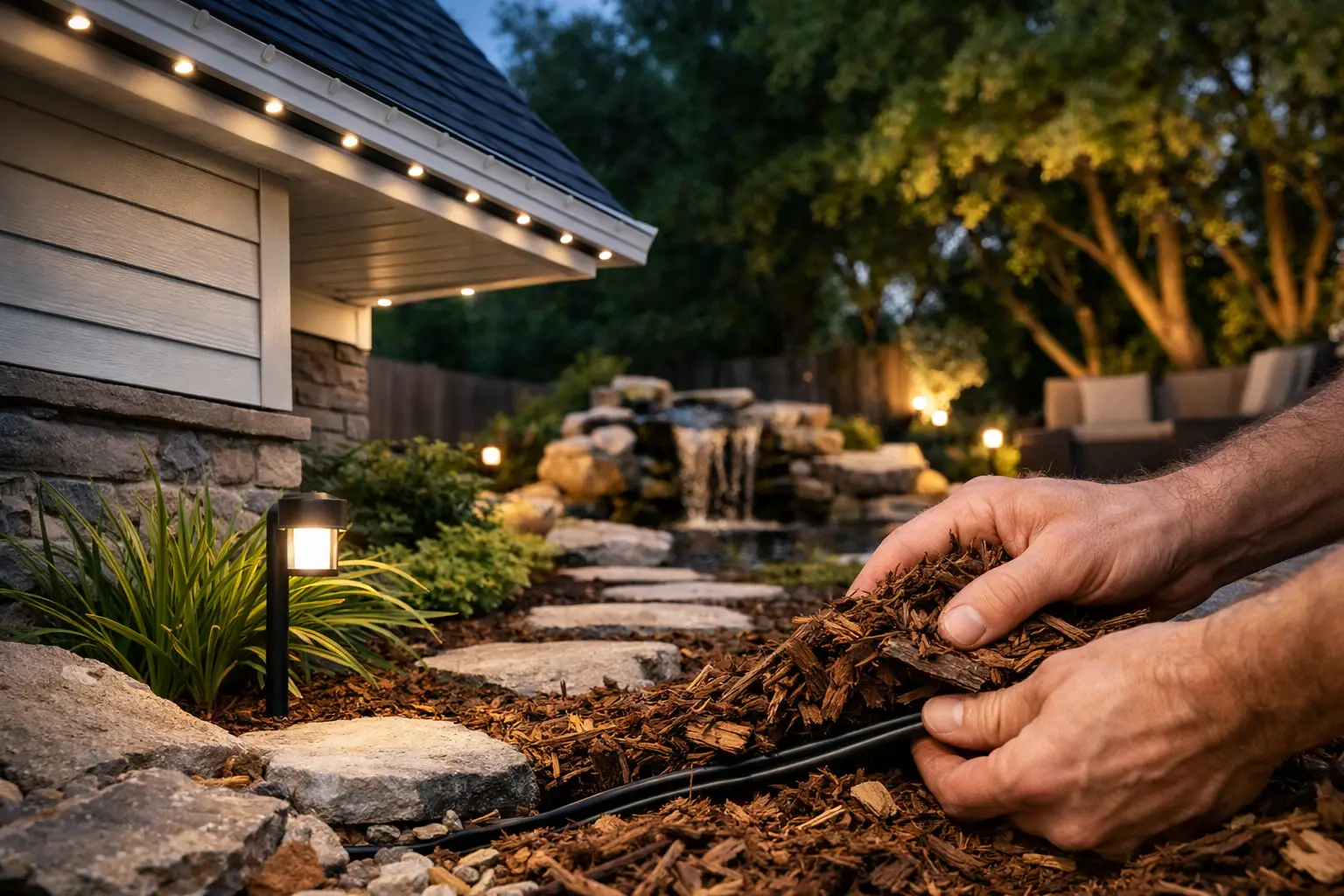 How to Hide Outdoor Lighting Wires