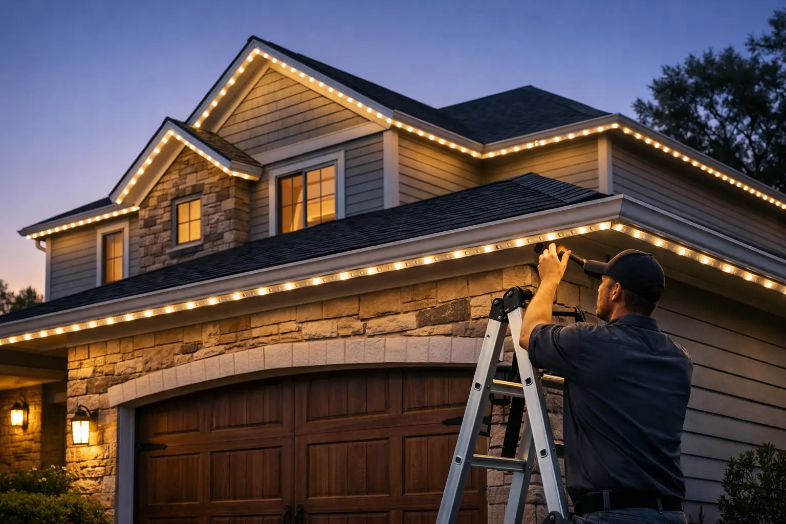 Roofline Lighting Installation Benefits at Home