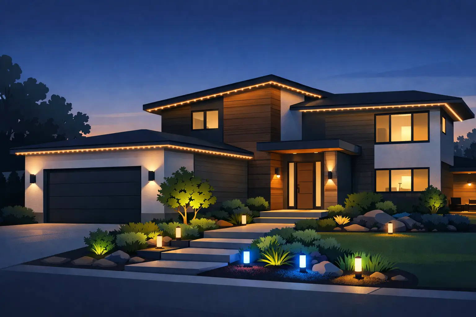 Smart Exterior Lighting Trends for Better Curb Appeal